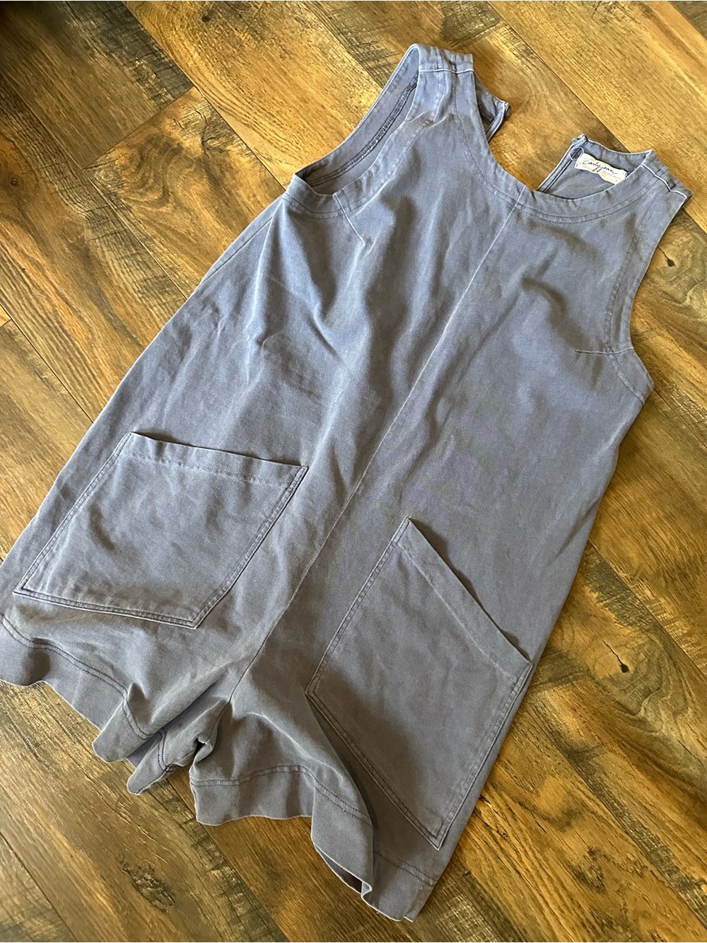 Carly Jean Los Angeles Sleeveless Top in Dusty Blue